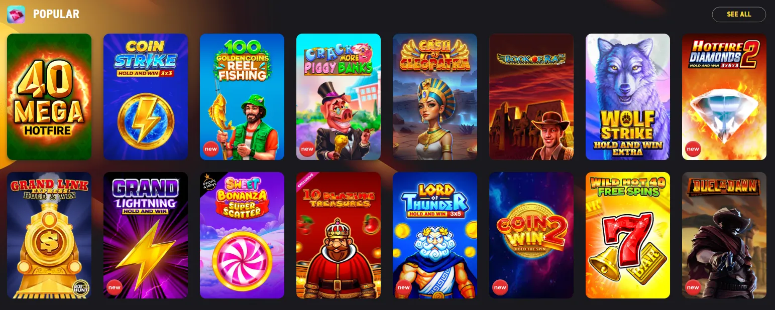 FEZbet popular games